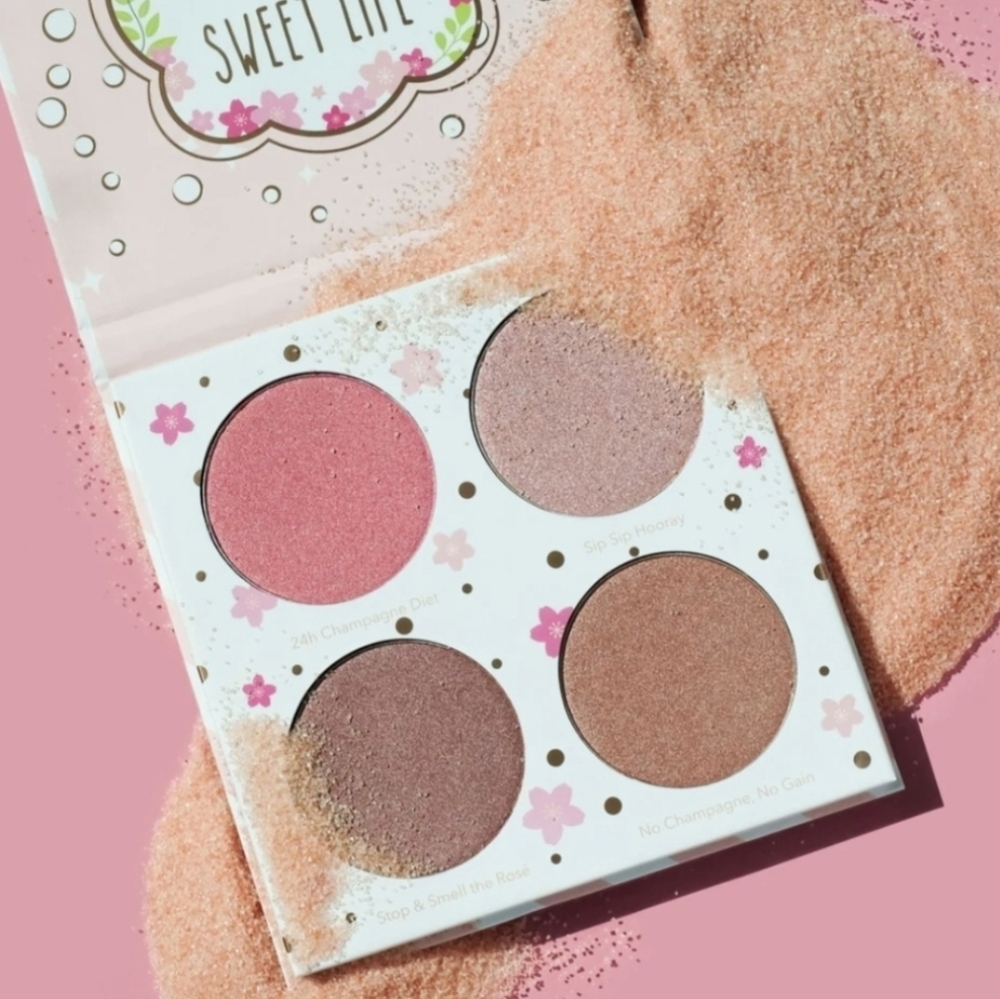 Beauty Creations Cotton Candy Champagne Blushlighter Palette New In Box
